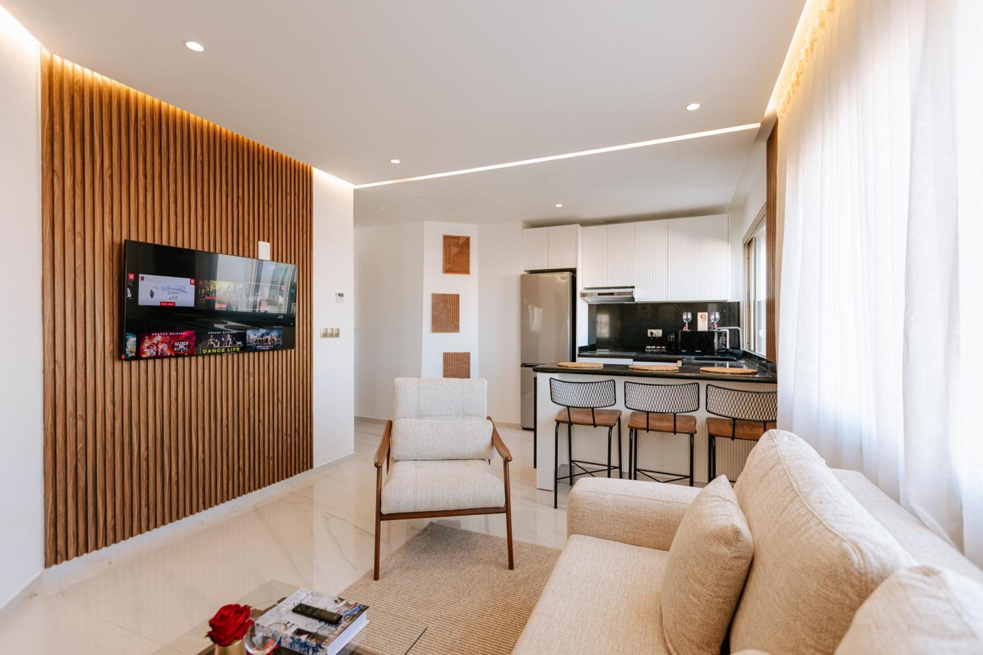 Marina View Residence Luxurious Studio Retreat With Stunning Ocean Views 1 Double Bedroom, 1 Convertible Couch Tanger Exterior foto