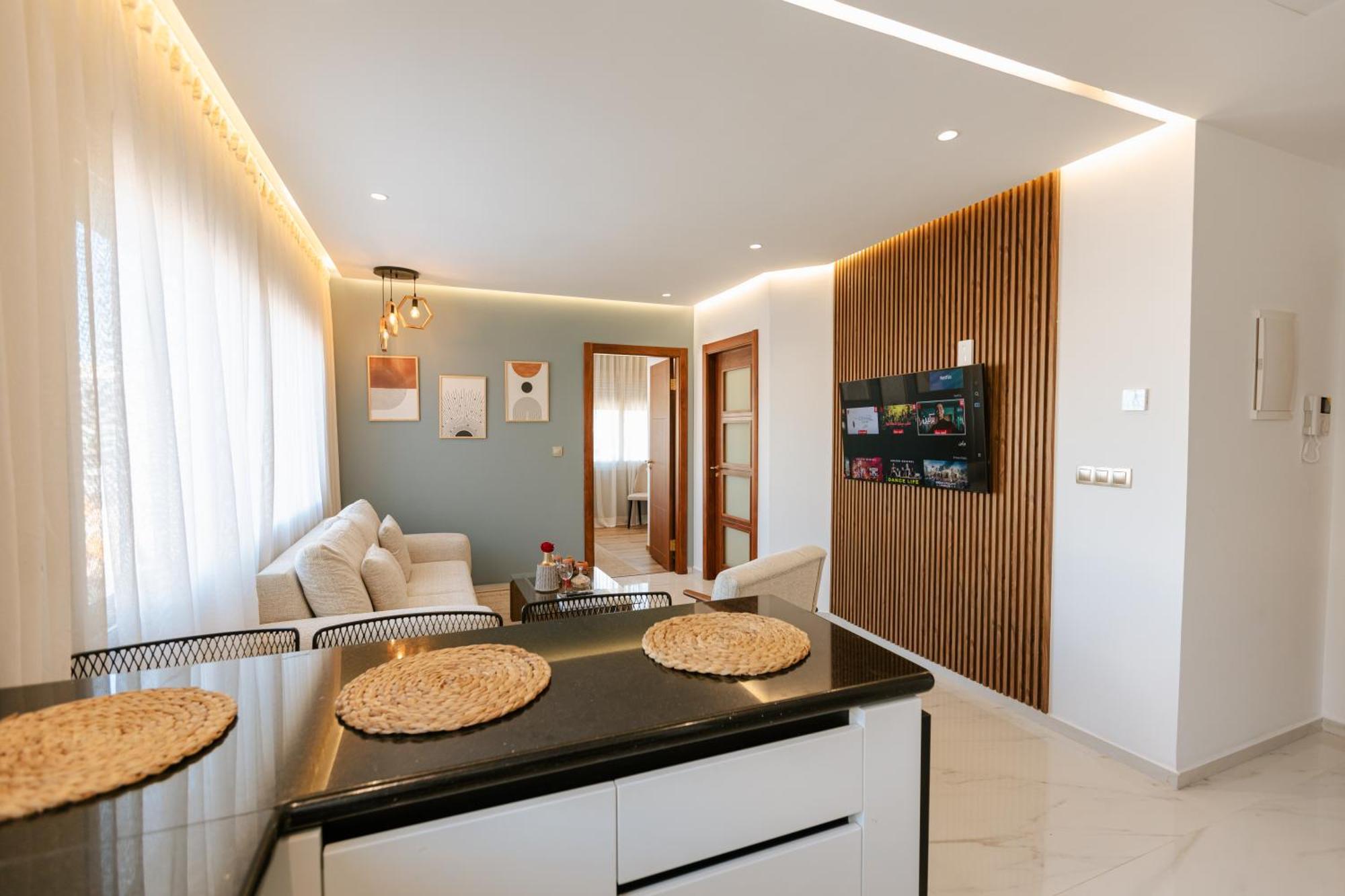 Marina View Residence Luxurious Studio Retreat With Stunning Ocean Views 1 Double Bedroom, 1 Convertible Couch Tanger Exterior foto