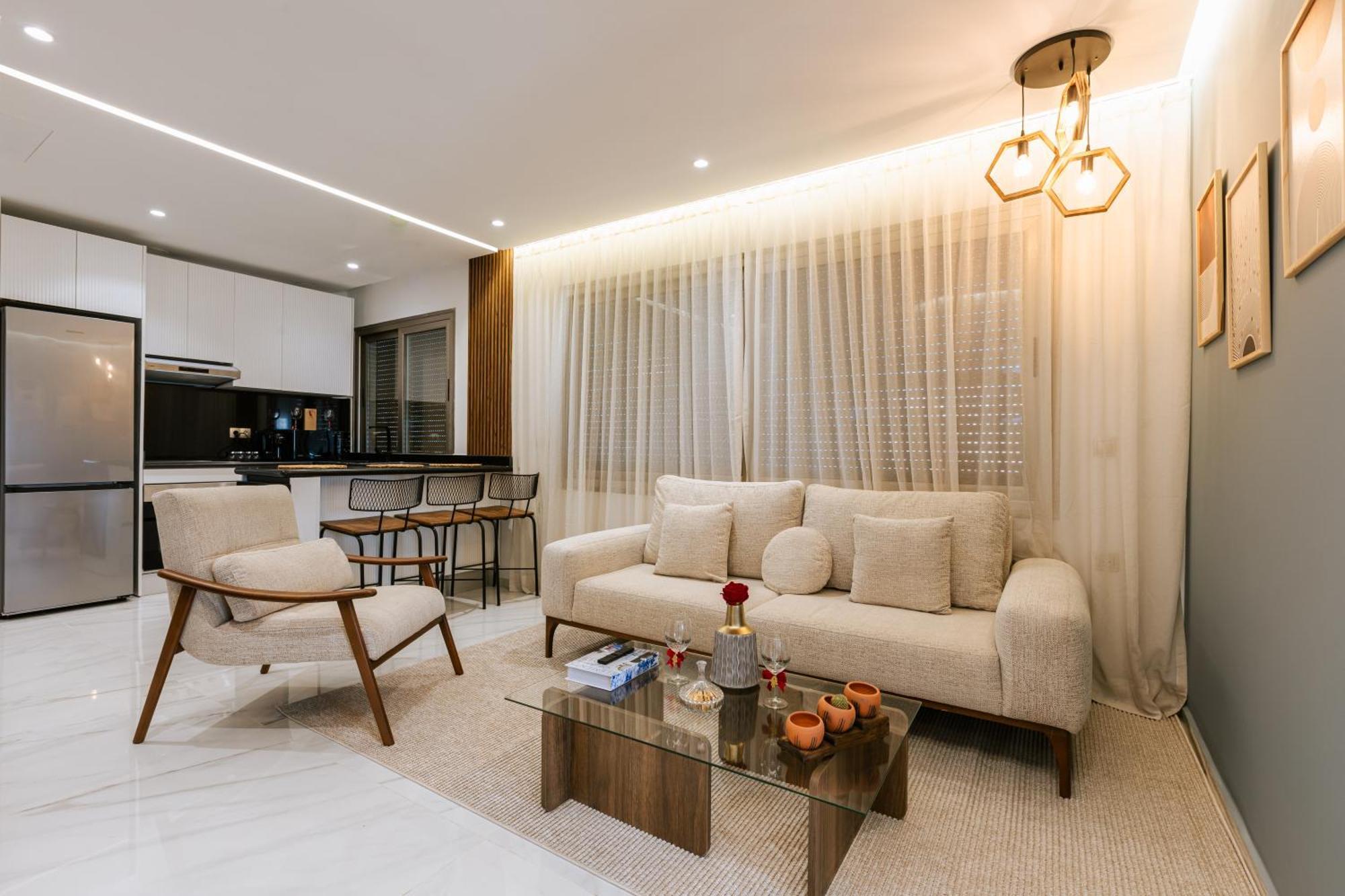 Marina View Residence Luxurious Studio Retreat With Stunning Ocean Views 1 Double Bedroom, 1 Convertible Couch Tanger Exterior foto